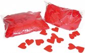 Hartjes papier confetti 250 gram - Feestdecoratie - valentijn en bruiloft decoratie / versiering
