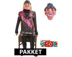 Opblaasbare Sarah pop en masker