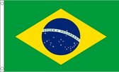 Mini vlag Brazilie 60 x 90 cm