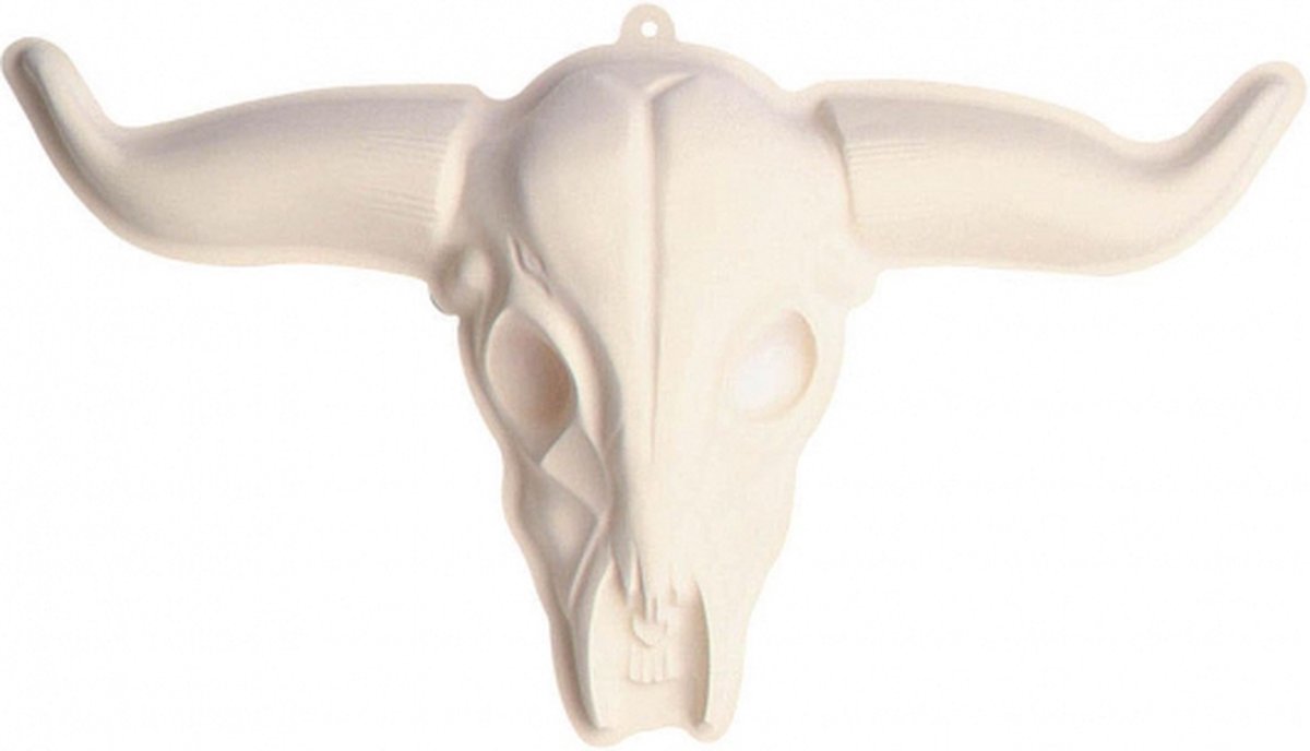 Western decoratie 3D pvc schedel koe/stier 75 x 43 cm - Muur/wand versiering
