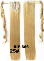 Wrap Around paardenstaart, ponytail hairextensions straight blond - 25#