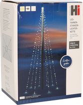 Kerstverlichting - vlaggenmast - 400 leds - met 8 lichtstrengen