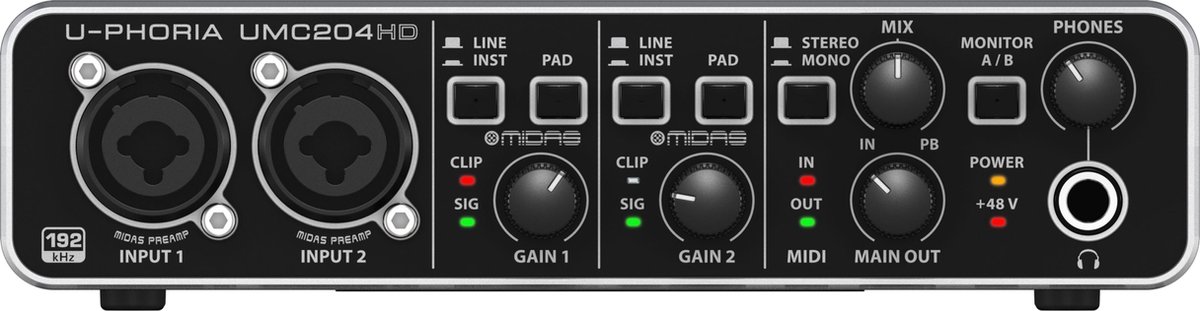 Behringer U-PHORIA UMC204HD audio-interface