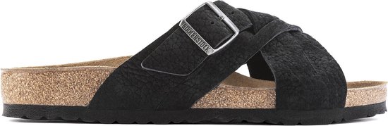 Birkenstock Lugano Heren Slippers Desert Buck Black Narrow-fit | Zwart |  Nubuck | Maat 43 | bol.com
