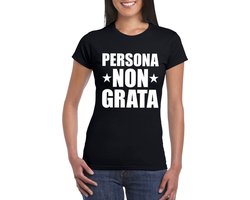 Zwart persona non grata t-shirt voor dames L