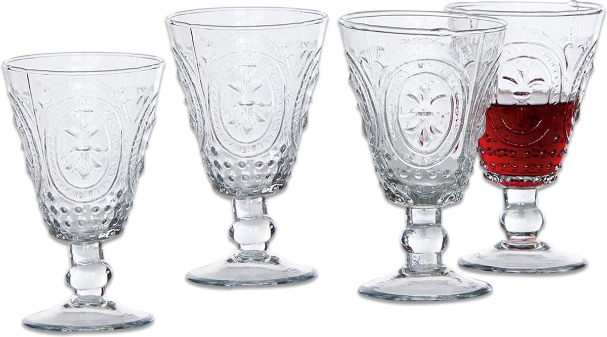 LOBERON Wijnglas set van 4 Sarton helder