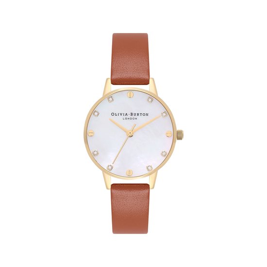 Olivia Burton Ladies Analog Quartz Watch With Stainless Steel Strap White Ob16mf09 White Floral Anal 45332443