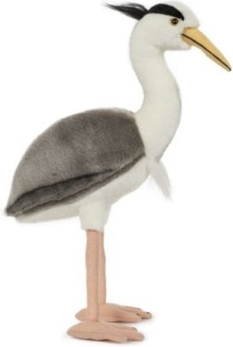 Semo Pluche reiger knuffel vogel - 33 cm - speelgoed - Dierenknuffels - blauwe reigers