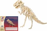 Houten dieren 3D puzzel T-rex dinosaurus - Speelgoed bouwpakket 38,2 x 9 x 28,5 cm