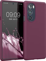 kwmobile telefoonhoesje geschikt voor Motorola Edge 30 Pro / Edge Plus 2022 / Edge X30 - Hoesje voor smartphone - Back cover in bordeaux-violet