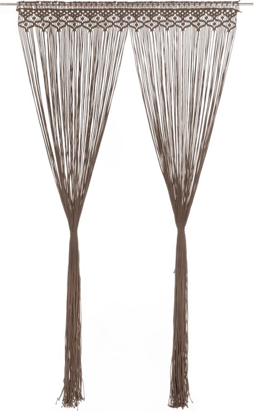 Rideau en macramé 140x240 cm Coton