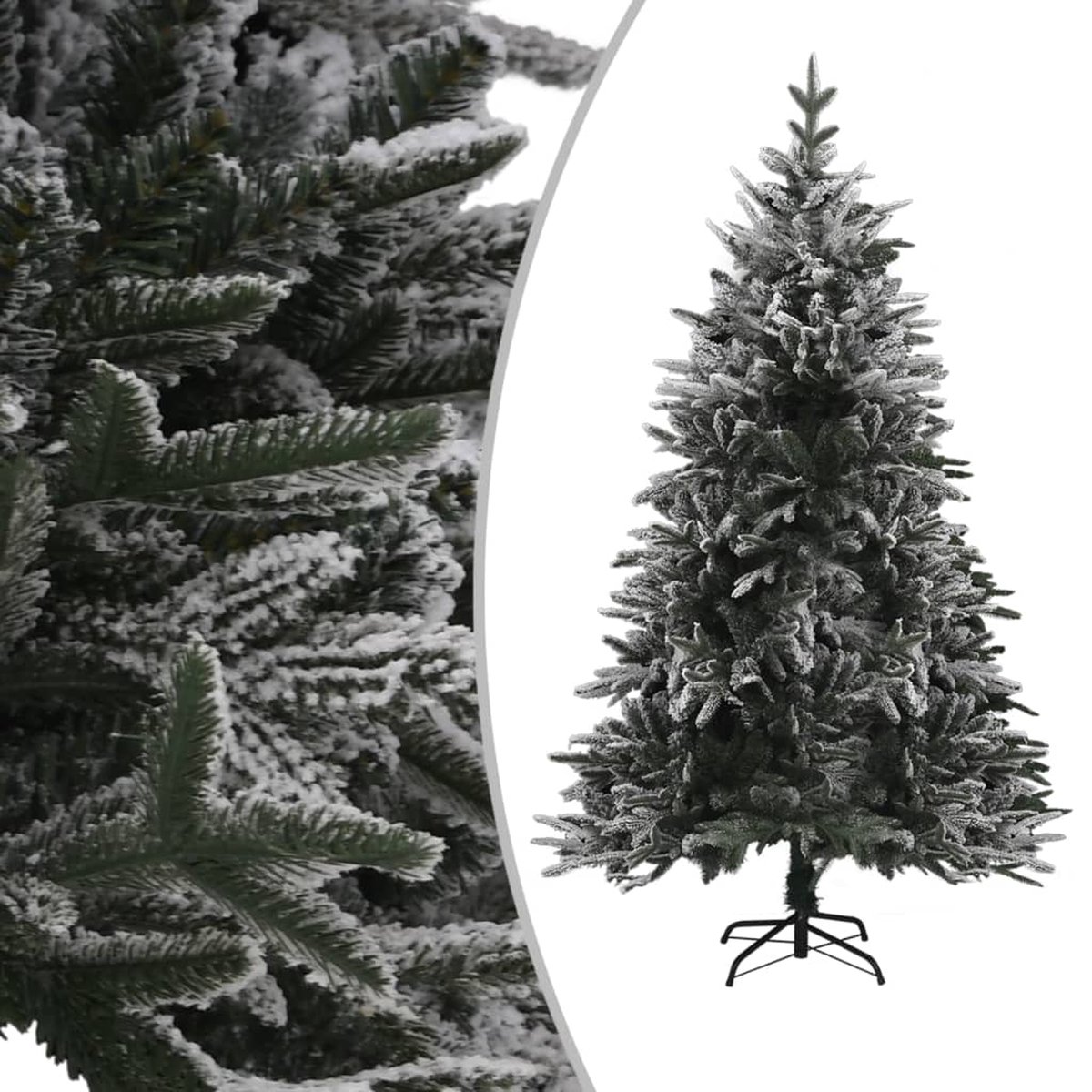 VidaLife Kunstkerstboom met sneeuwvlokken 150 cm PVC en PE groen