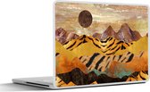 Laptop sticker - 12.3 inch - Marmer - Tijgerprint - Goud - 30x22cm - Laptopstickers - Laptop skin - Cover