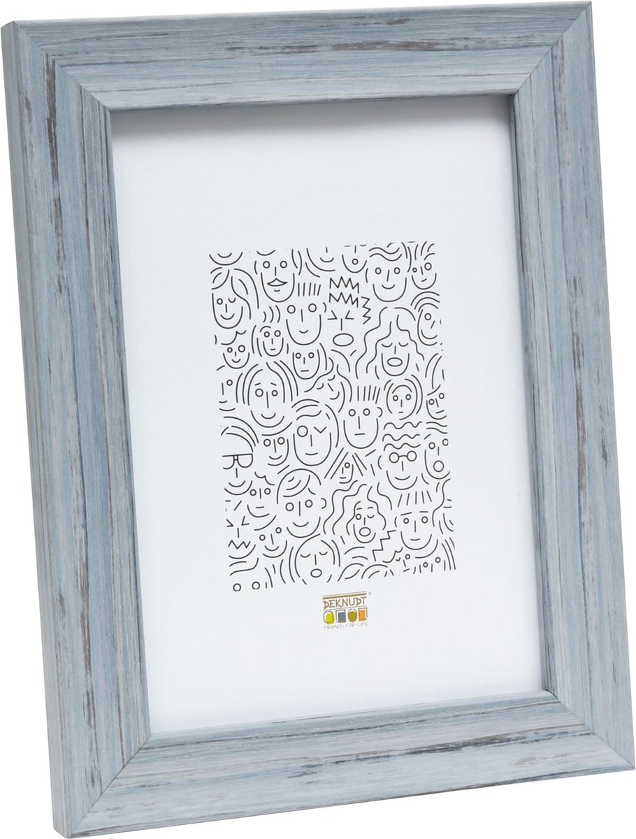 Deknudt Frames fotolijst S43WF7 - grijs - houtstructuur - foto 15x20