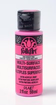 Multi-surface Acrylverf - 2896 Bright Pink - Folkart - 59 ml