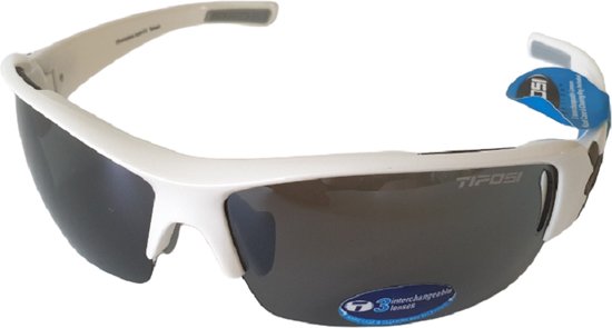 Sportbril TIFOSI Slope, Pearl White (T-G975) - Verwisselbare lenzen -  Pasvorm L | bol.com