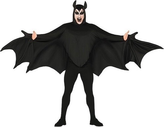 Vleermuis verkleed kostuum voor heren zwart Superhelden pak Halloween. bol