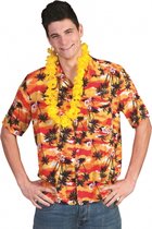 Hawaii shirt rood/oranje 52-54 (l/xl)