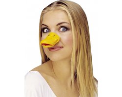 Widmann Eendensnavel - geel - 7 cm - kunststof - duckface - eend - verkleedaccessoires