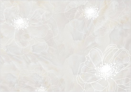 Photo Wallpaper King - Papier peint - Papier peint non tissé - Papier peint photo - Délicatesse du moment - Fleurs - Art - 200 x 140 cm