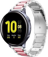 Bracelet acier Strap-it pour Samsung Galaxy Watch Active - argent/rose