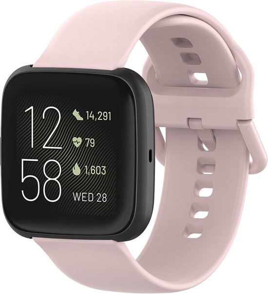 Fitbit Versa 2 / Versa Lite / Versa Bandje - Siliconen met Gesp - Roze