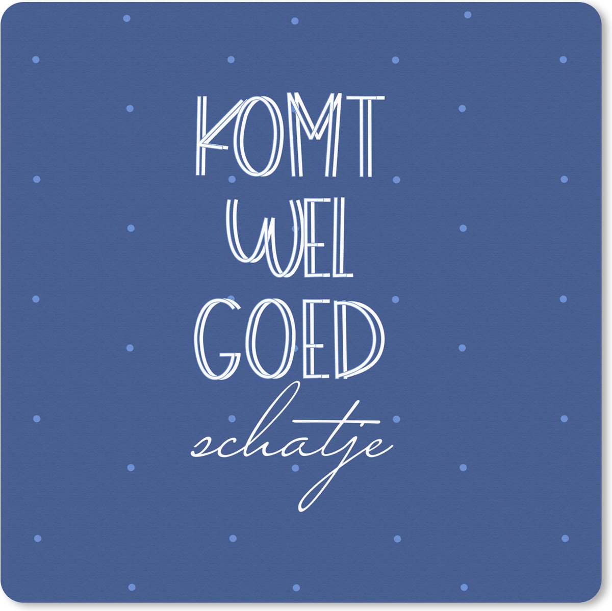 Muismat 30x30 cm - Mousepad Beterschap - Quote - Liefde - Muismatten