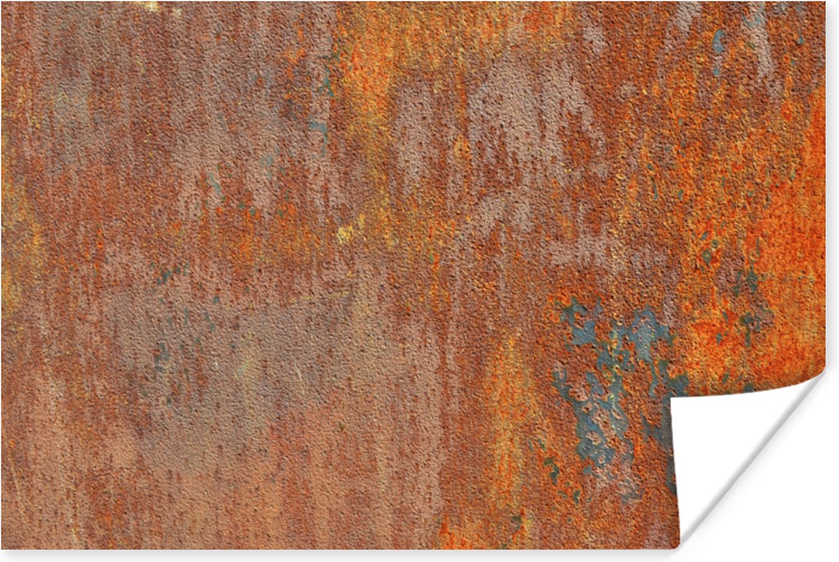 Poster Roest - IJzer - Industrieel - Oud - 30x20 cm