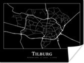 Poster Plan de la ville - Tilburg - Carte - Carte - 80x60 cm