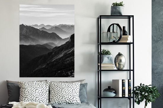 Poster Montagnes - Nature - Brouillard - 90x120 cm