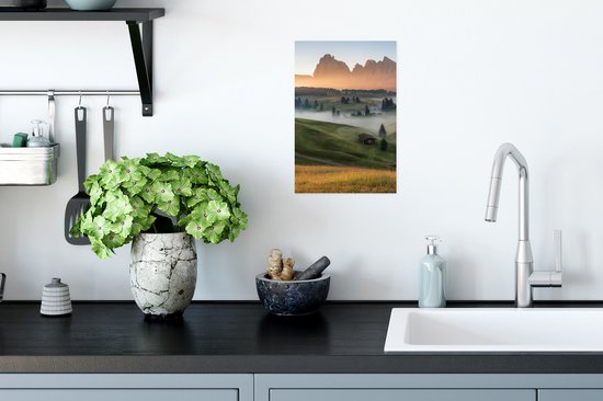 Affiche Berg - Brouillard - Paysage - 20x30 cm