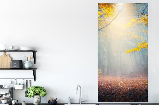 Affiche Forêt - Brouillard - Automne - 80x160 cm