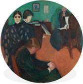 Death in the Sickroom - Feuille plastique Edvard Munch Wall Circle