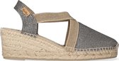 Toni Pons Triton Dames Espadrilles Plom | Grijs | Textiel | Maat 38 | TRITONplom