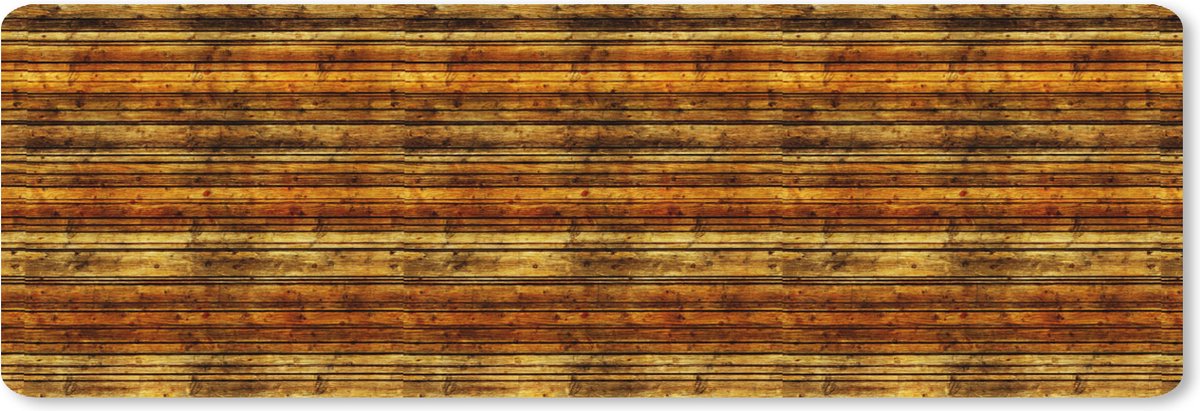 Muismat XXL 90x30 cm - Bureau onderlegger - Bureau mat Vintage - Hout - Patronen - Planken - Bureaumat - Gaming mousepad xl - Bureaulegger groot - Computer deskmat