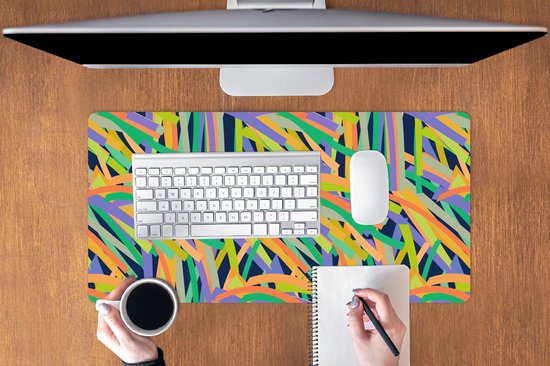 Muismat XXL 80x40 cm - Bureau onderlegger - Bureau mat Jungle - Patronen - Abstract - Bureaumat - Gaming mousepad xl - Bureaulegger groot - Computer deskmat
