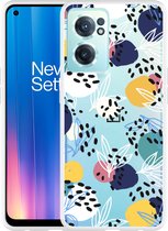 OnePlus Nord CE2 Hoesje Abstract Flowers - Designed by Cazy