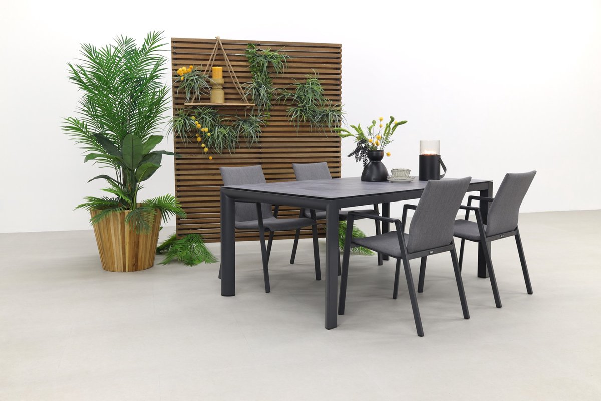 Lima/Baltimor 180 cm. stapelbare tuinset - 5-delig