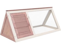 vidaXL - Konijnenhok - hout - bruin