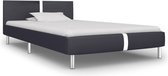 vidaXL - Bedframe - kunstleer - zwart - 90x200 - cm