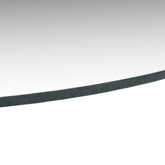 Miroir mural sans cadre avec lampes LED verre rond