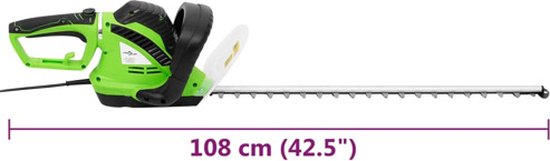 vidaXL - Heggenschaar - elektrisch - 61 - cm - 750 - W van Merkloos	 — afbeelding 4
