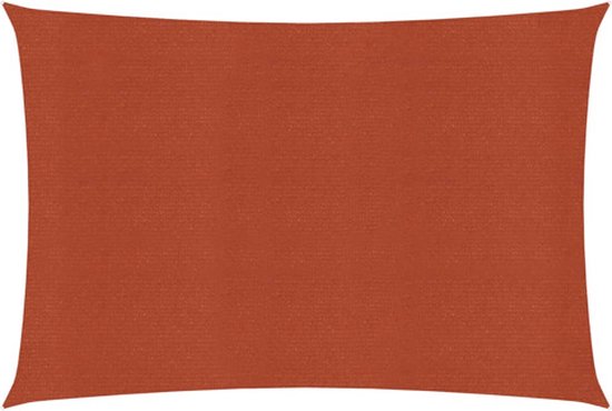 VDXL Zonnezeil 160 g/m² 2,5x4,5 m HDPE terracottakleurig