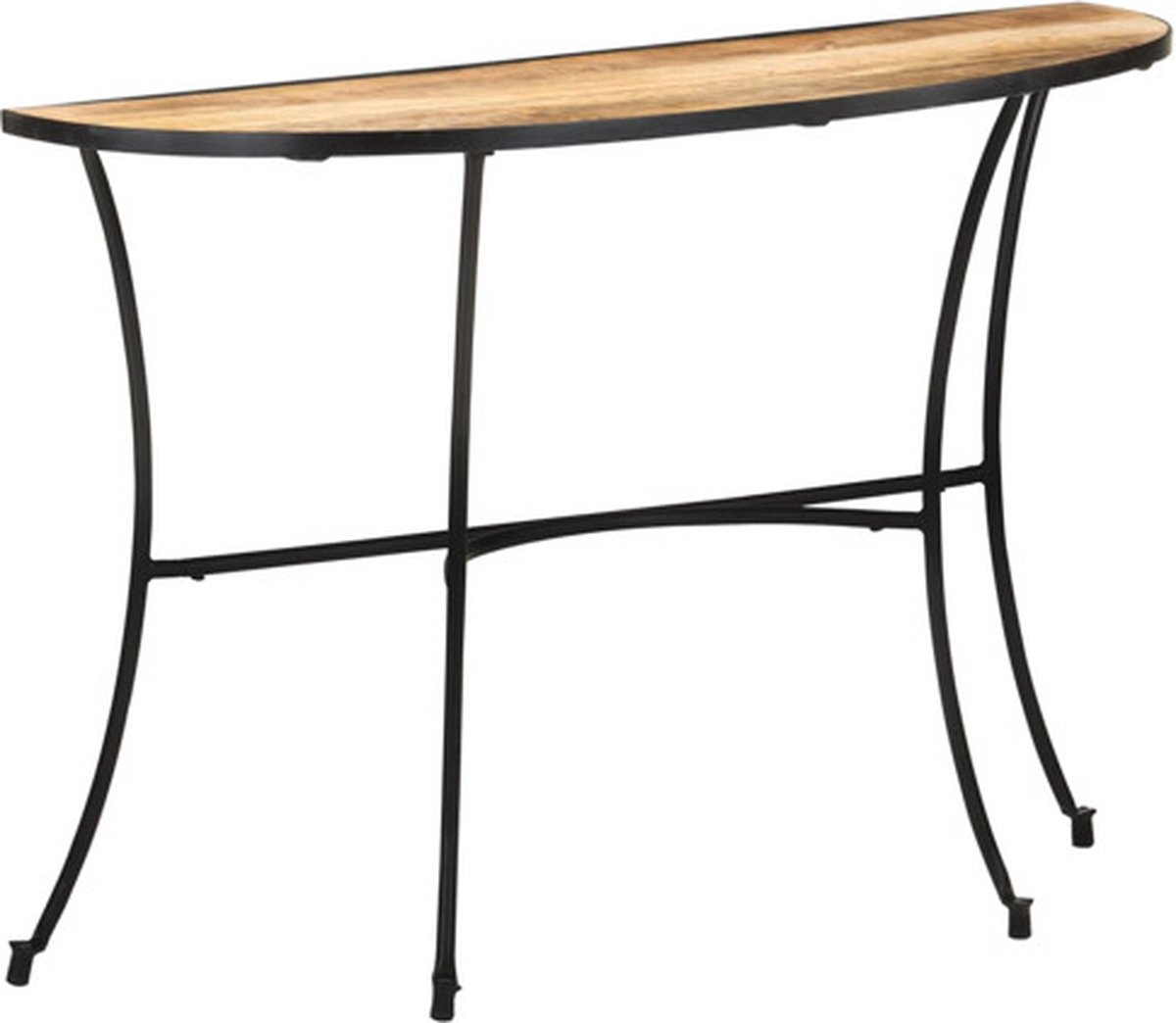 vidaXL Bijzettafel - 110x40x77 - cm - massief - mangohout Bruin