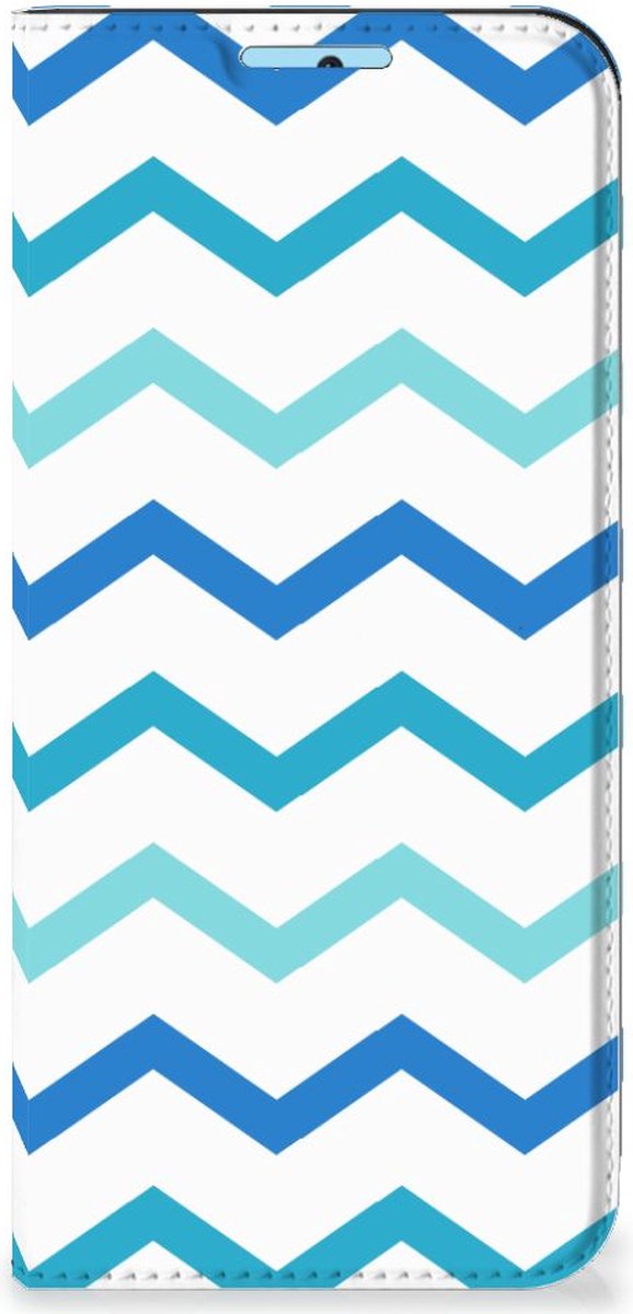 Xiaomi Redmi Note 11/11S Hoesje met Magneet Zigzag Blauw