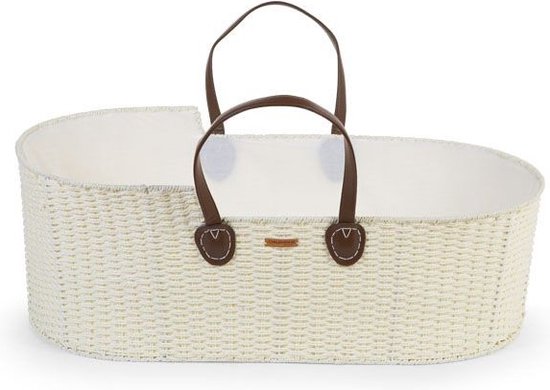 Childhome Babywieg Moses Mand 84 Cm Wit/bruin