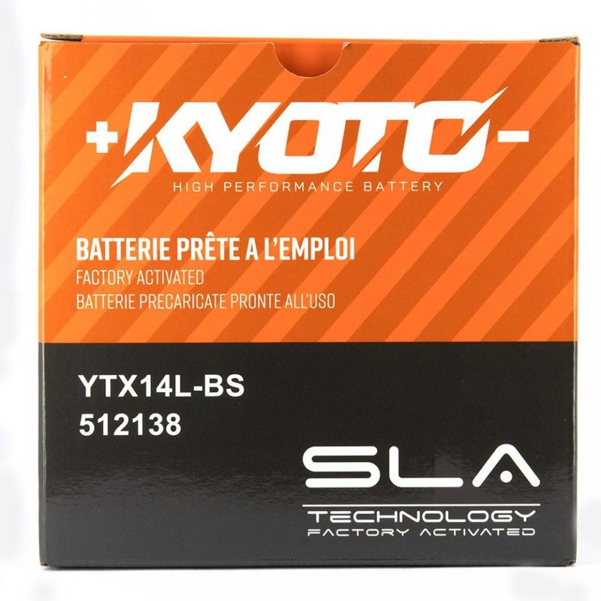 Batterie SLA Kyoto pour Moto Harley Davidson 883 Xl R Roadster 2004 à 2010 YTX14L-BS / 12V 12Ah Neuf