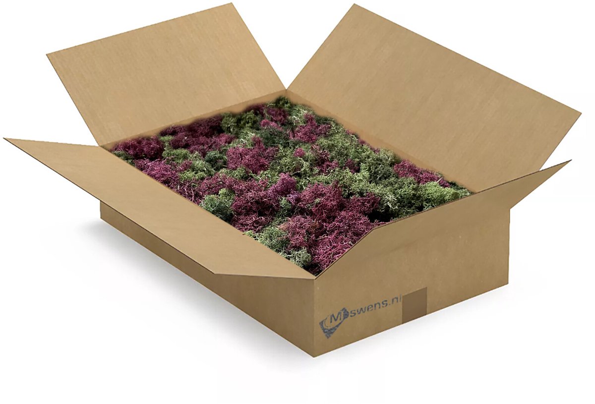 Moswens ECO mos - 1,5 KG - Doos L - Mix Bordeaux 0,30 m²