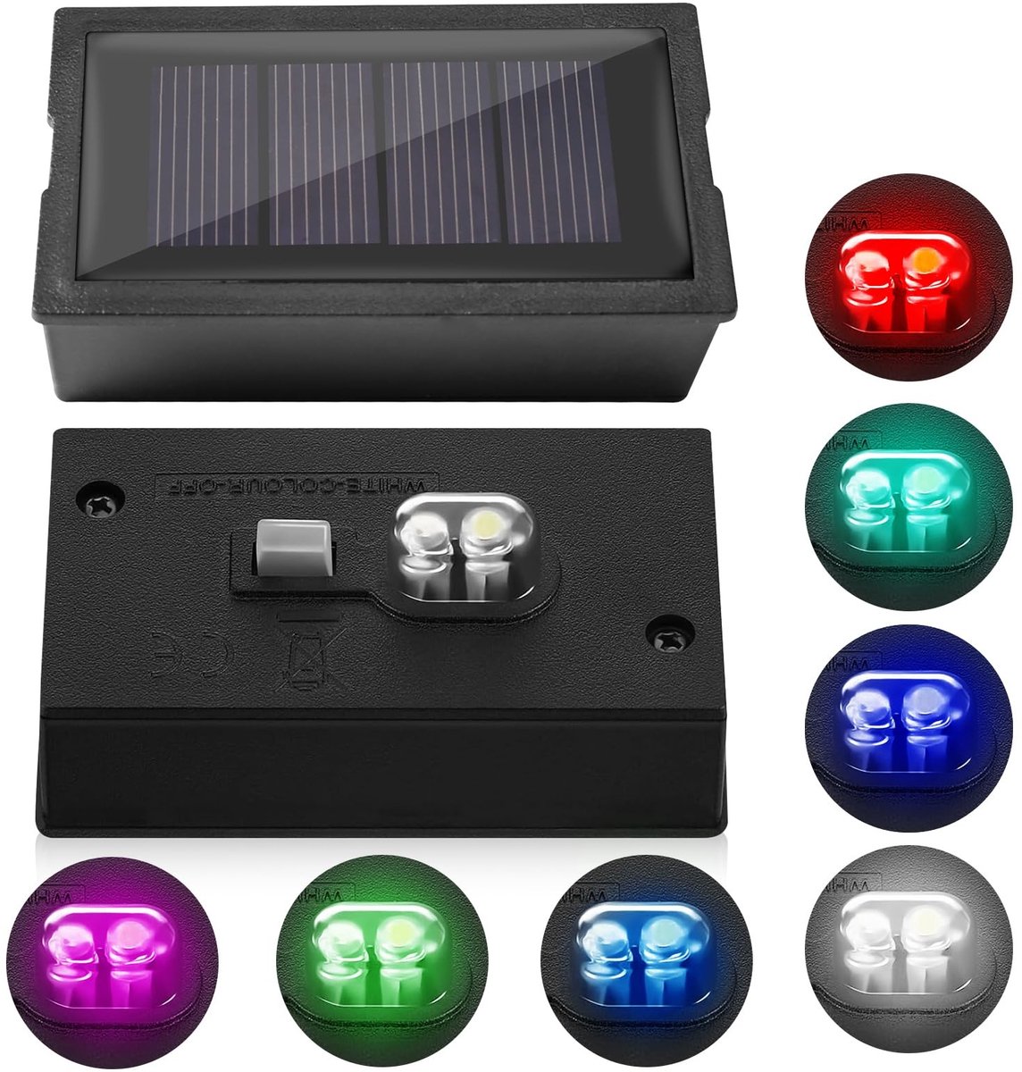 SolidKeus - Set van 2 Vervangende LED Zonnepanelen voor Tuinverlichting