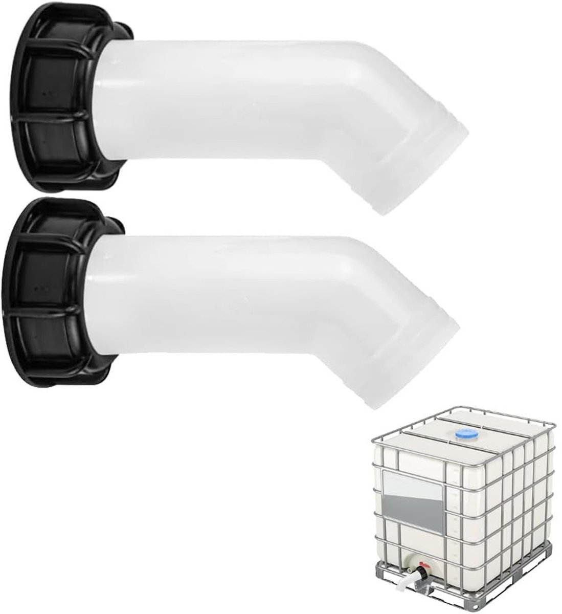 SolidKeus - IBC Tap met Deksel voor Water Tanks en Regenwater